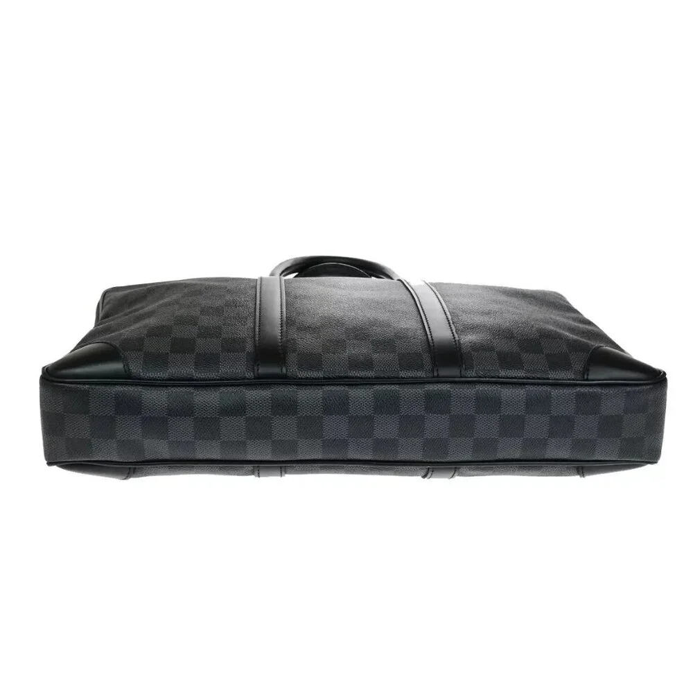 LOUIS VUITTON Porte Documents Voyage Briefcase Hand Bag Graphite